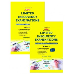 Lawpoint's Limited Insolvency Examinations with Notes and MCQs 2021 [2 Volumes] by S. K. Pandab & Roshan Lodha